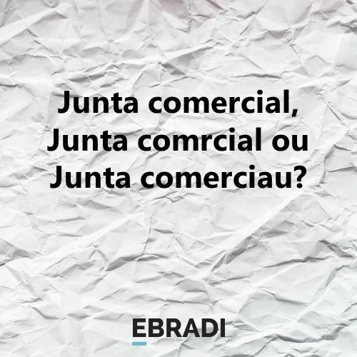 Junta comercial, Junta comrcial ou Junta comerciau?