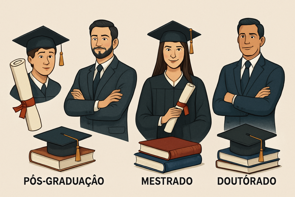 Diferenças entre pós-graduação, MBA, mestrado e Doutorado: Qual escolher?