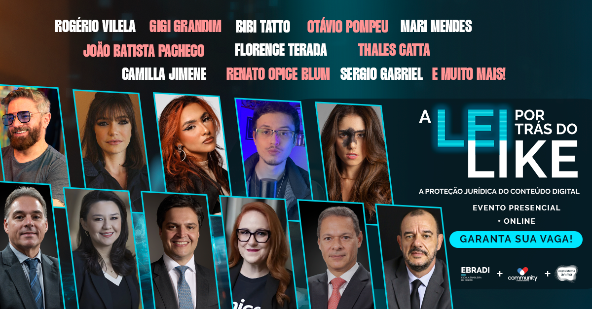 EBRADI e Community Creators Academy promovem evento sobre Direito Digital e criação de conteúdo