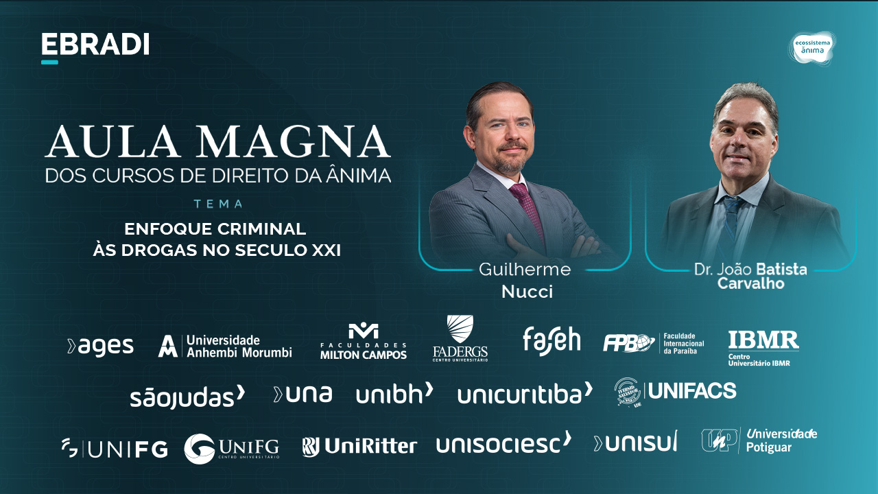 Aula Magna 2026: Enfoque criminal às drogas no século XXI