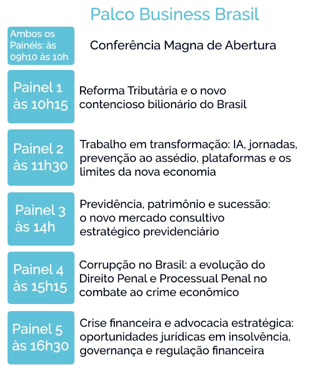 Palco Business - Congresso 2026