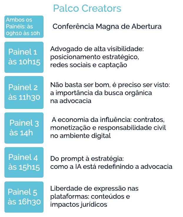 Palco Creators - Congresso 2026