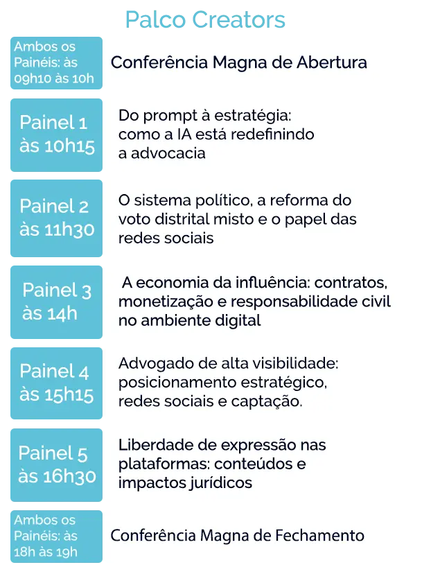 Palco Creators - Congresso 2026